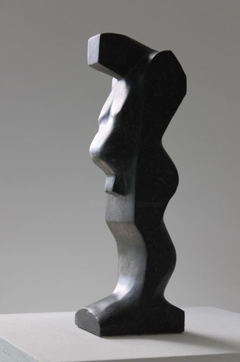 Rzeźba zatytułowany „Gone” autorstwa Wojciech Pietranik, Oryginalna praca, Kamień