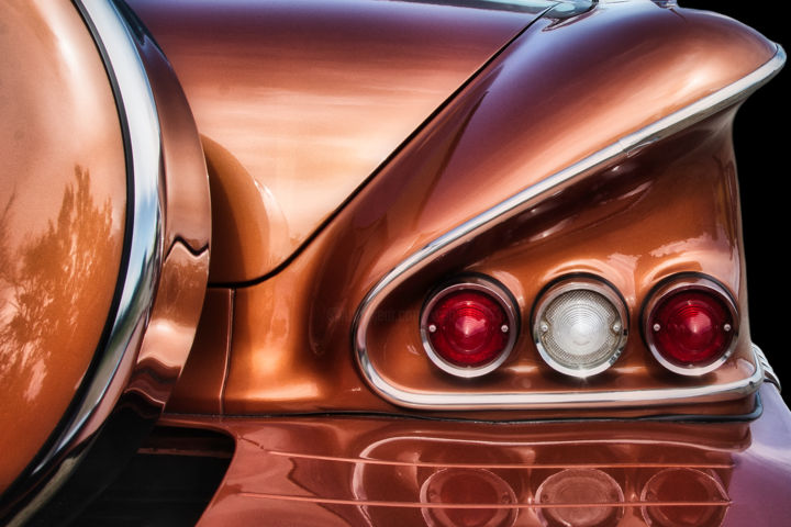 Photographie intitulée "Impala Chrome 1" par Patrick O'Brien, Œuvre d'art originale, Photographie numérique