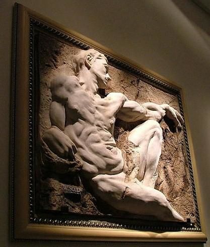 Escultura intitulada "A Michelangelo Trib…" por Mayta Pasa & Alvaro Berti Wall Sculptures, Obras de arte originais