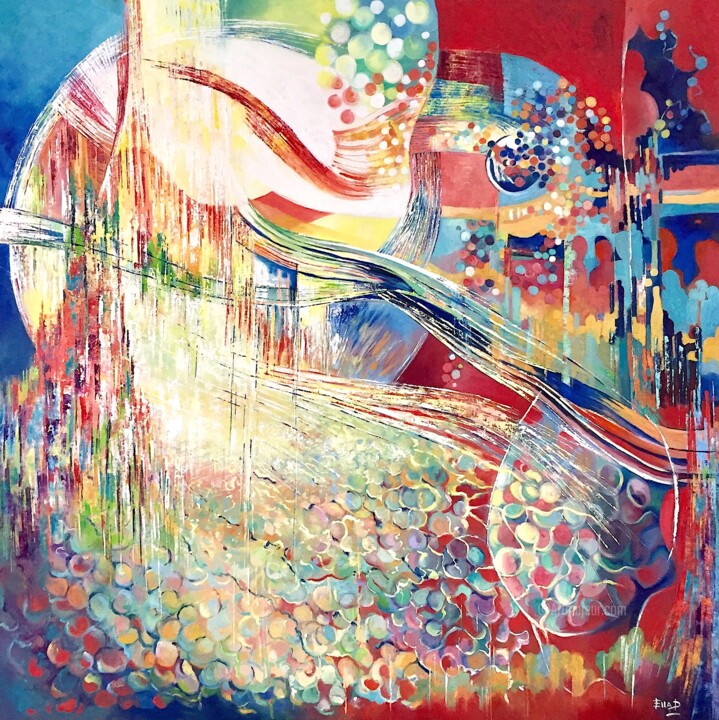 Peinture intitulée "Yearning to belong" par Ella Prakash, Œuvre d'art originale, Huile