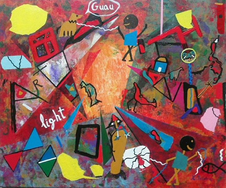 Peinture intitulée "Light" par Xavier Palacin, Œuvre d'art originale, Acrylique