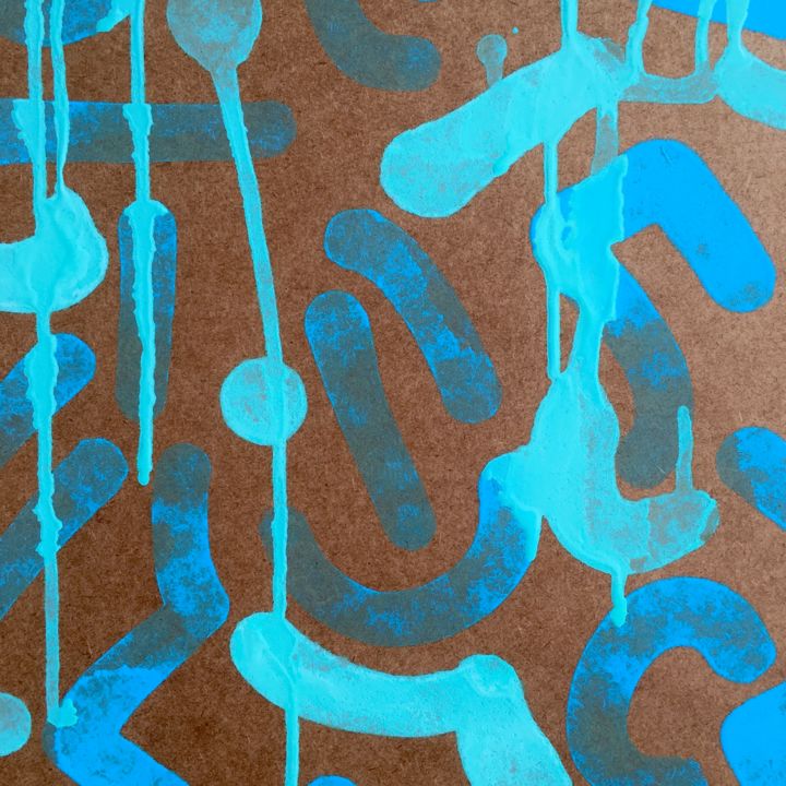 Peinture intitulée "TAGGIXYLOGRAFFITI" par Xaro, Œuvre d'art originale, Acrylique Monté sur Châssis