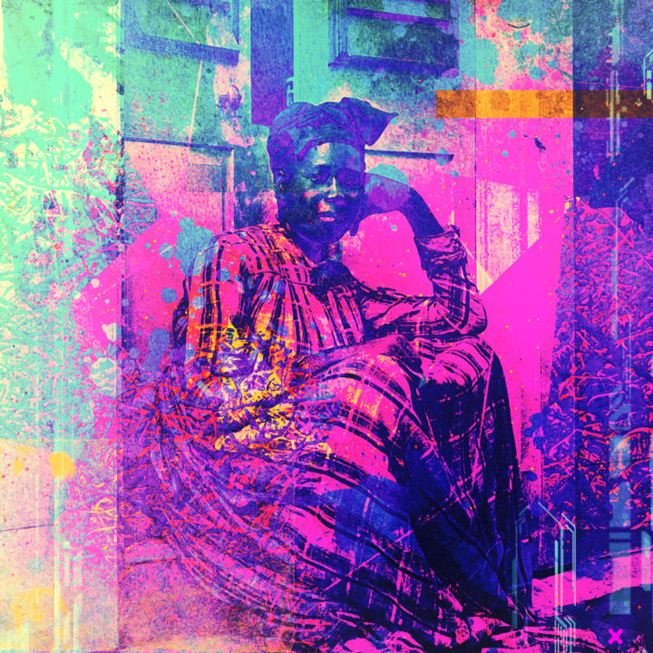 Arts numériques intitulée "The Wisdom of Marti…" par Xavier Simacourbe, Œuvre d'art originale, Peinture numérique Monté sur…