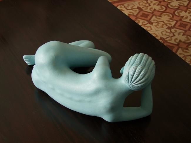 Sculpture titled "Shadows and Delight…" by Xavier Jarry-Lacombe, Original Artwork, Terra cotta