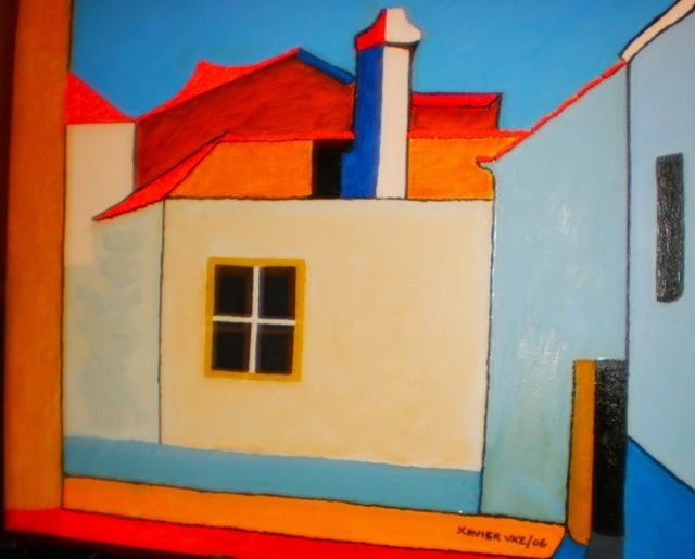 Painting titled "PAISAGEM" by Xavier Vaz, Original Artwork