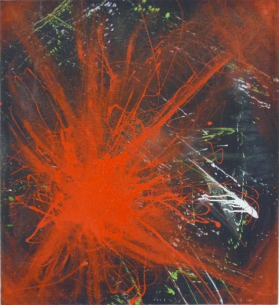 Peinture intitulée "Projection" par Xavier Weber, Œuvre d'art originale, Huile