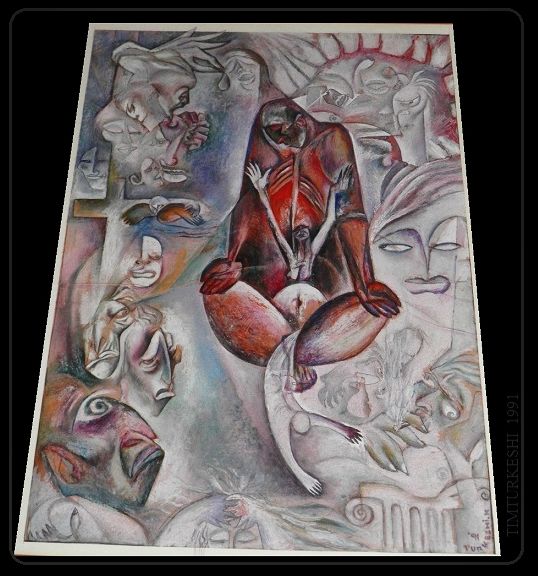 Malerei mit dem Titel "1991-timturkeshi.jpg" von Timi, Original-Kunstwerk