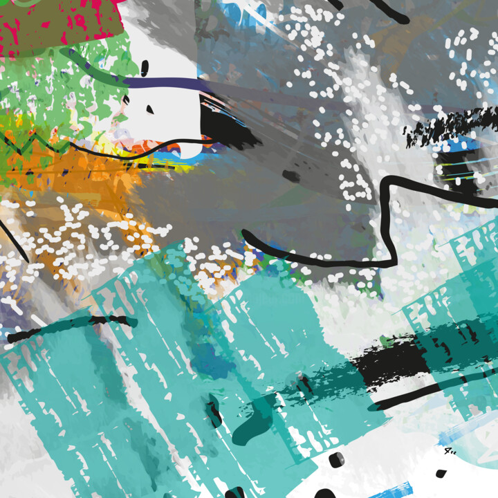 Grafika cyfrowa / sztuka generowana cyfrowo zatytułowany „Abstractionwave 001…” autorstwa Bruno Castro (XIBUUUSTUDIO), Orygi…