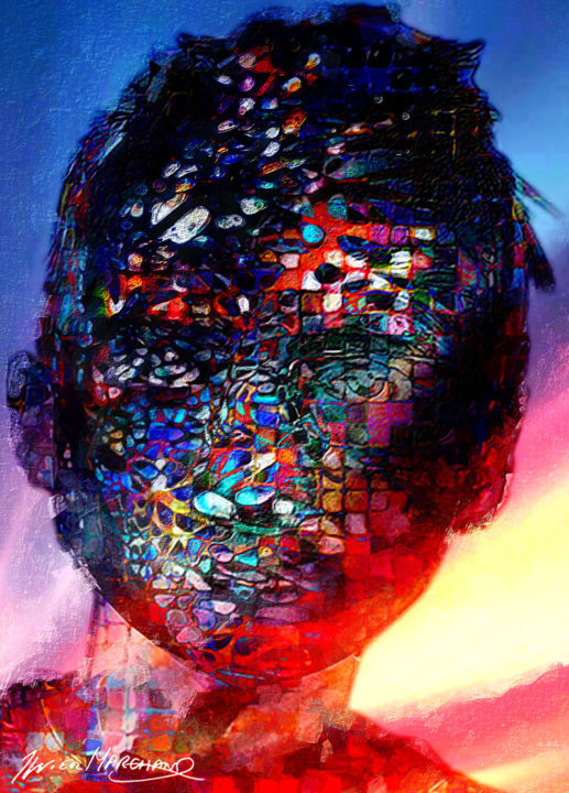 Digital Arts titled "Trigonométrie" by Xavier Marchand, Original Art, Digital Painting