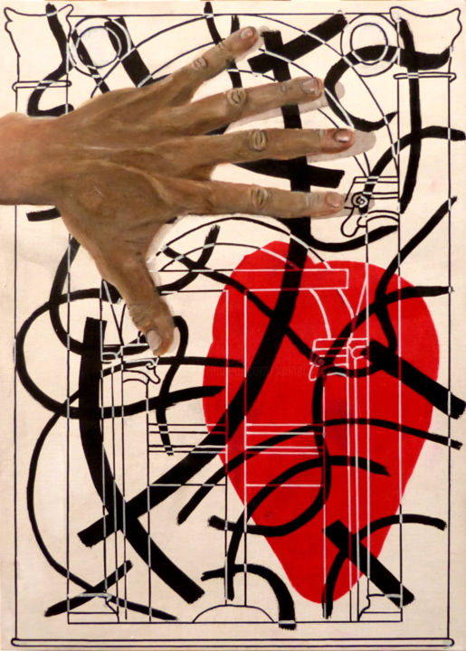 Peinture intitulée "Perspectives mystiq…" par Xp, Œuvre d'art originale, Acrylique
