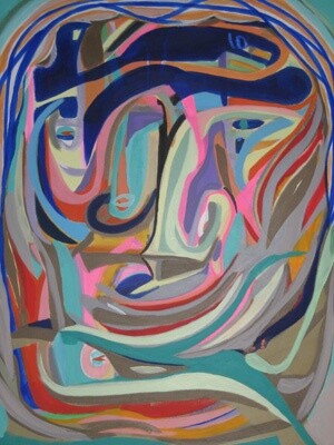 제목이 "Lampedusa"인 미술작품 Xraylima로, 원작, 기름