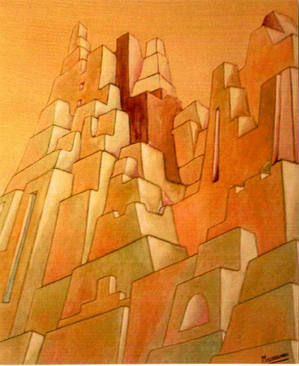 Painting titled "Dune.jpg" by Xristo, Original Artwork, Oil