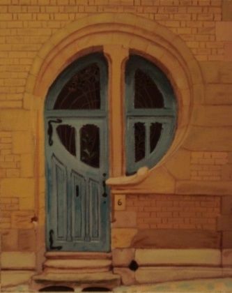 Pintura titulada "Puerta al Modernismo" por Alexandra Stirling, Obra de arte original