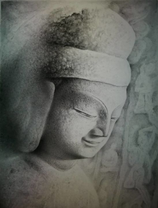 "Xu Ping: Statue of…" başlıklı Tablo Ping Xu 徐平 tarafından, Orijinal sanat, Mürekkep