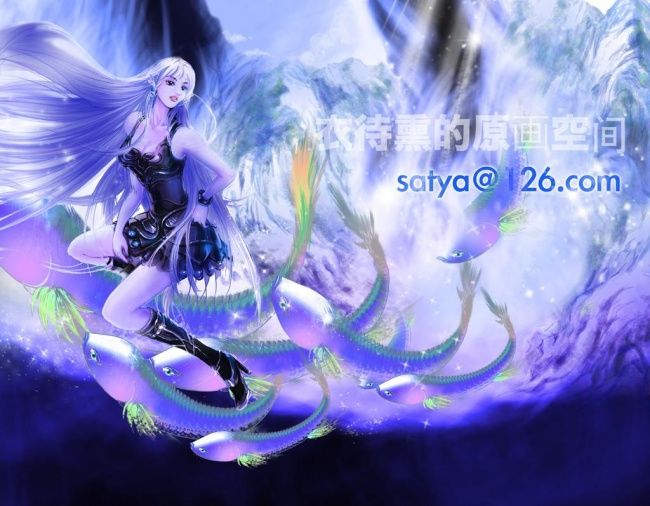 Digital Arts titled "游鱼幻梦" by Xu Fan, Original Artwork