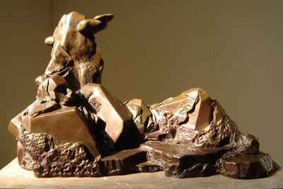 Sculpture intitulée "白云悠悠" par Zheng Long Xu, Œuvre d'art originale