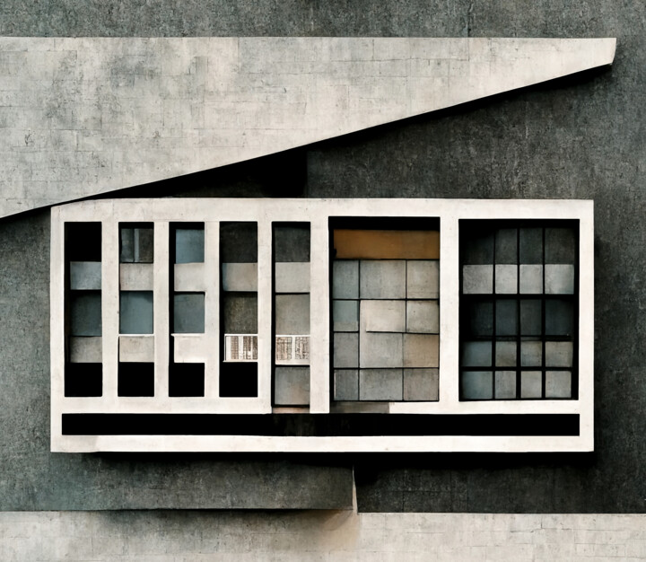 Arts numériques intitulée "Bauhaus" par Mossart, Œuvre d'art originale, Travail numérique 2D