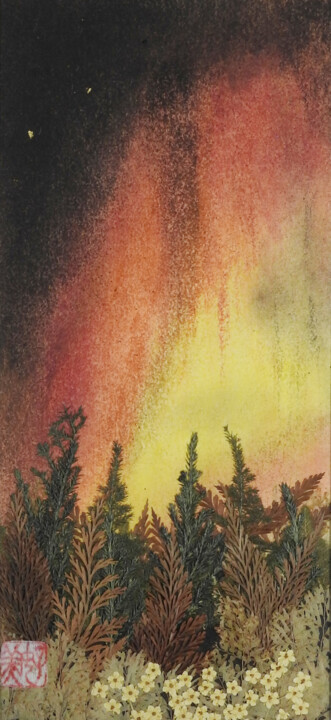 Pittura intitolato "Aurora" da Y. Itogawa, Opera d'arte originale