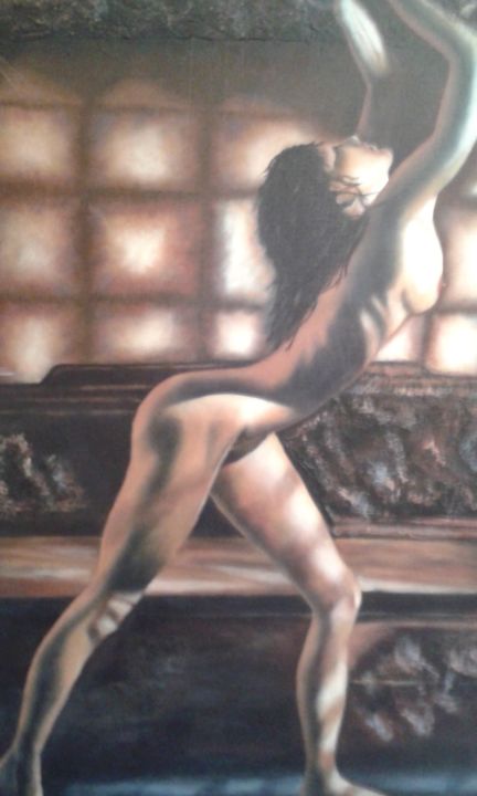 Painting titled "Extase" by Yaël En Couleurs, Original Artwork, Oil