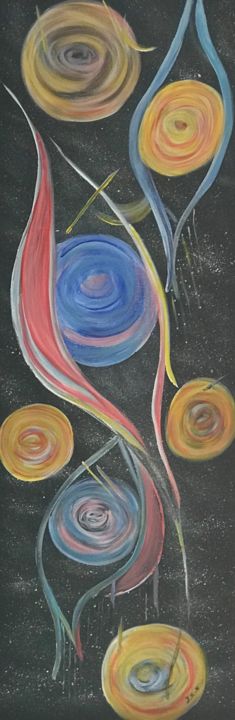 Pittura intitolato "infinitude.jpg" da Yakout Habri, Opera d'arte originale, Acrilico