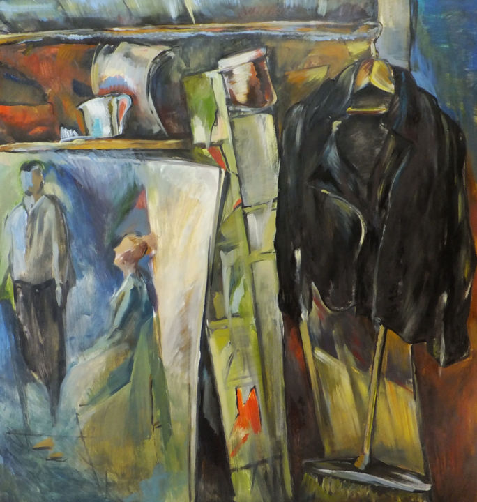 Schilderij getiteld "Still life in the S…" door Vitaliya Yamnaya, Origineel Kunstwerk, Olie