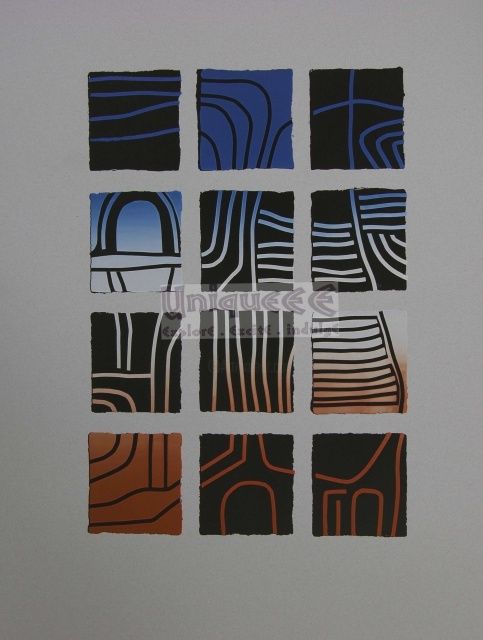 Printmaking titled "Time Twists (1)" by Yamy Engelmeyer, Original Artwork, Other