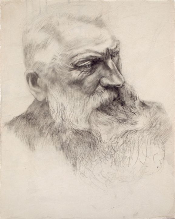 Drawing titled "Rodin 2" by Yan Vita, Original Artwork, Graphite