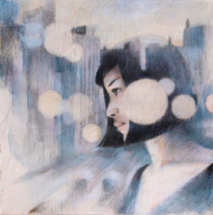 Рисунок под названием "Alone" - Yan Vita, Подлинное произведение искусства, Пастель