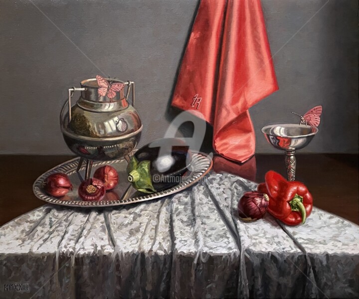 Malarstwo zatytułowany „Secret dating” autorstwa Yana Rikusha, Oryginalna praca, Olej