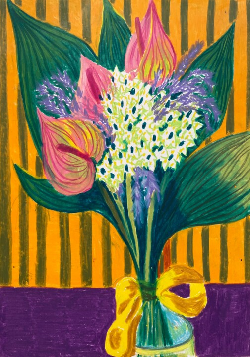 Desenho intitulada "Hommage to Matisse" por Yana Sviatkina, Obras de arte originais, Pastel