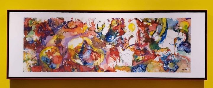 Painting titled "Force de la nature" by Yanelis Reynaldo Carson, Original Art, Oil