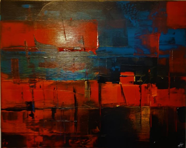 Peinture intitulée "In the Brain" par Haze, Œuvre d'art originale, Acrylique