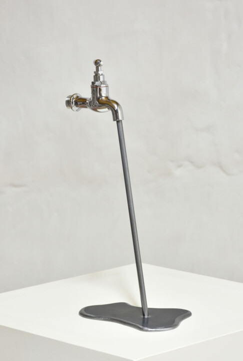 Sculpture intitulée "Liquid metal" par Yannick Bouillault, Œuvre d'art originale, Métaux