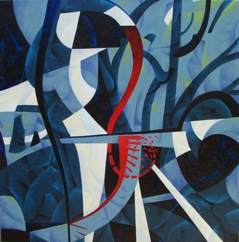 Peinture intitulée "Sarajevo" par Yannick Moure, Œuvre d'art originale,
