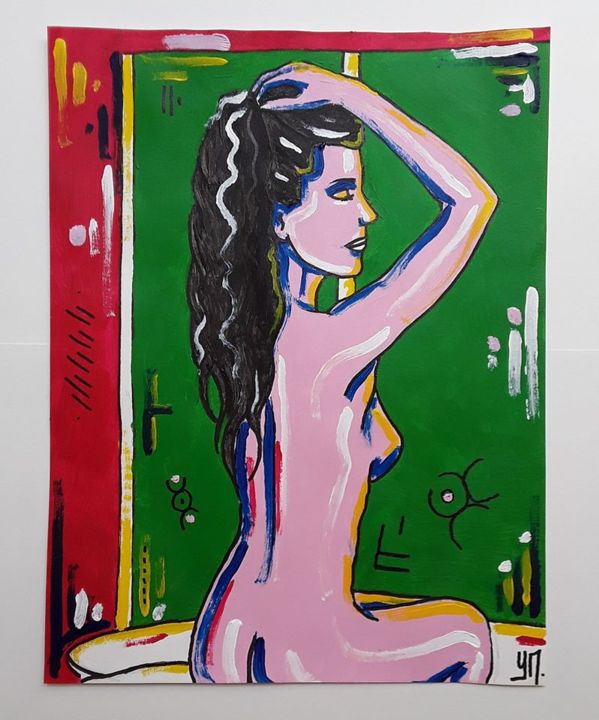 Peinture intitulée "#036" par Yann Messence, Œuvre d'art originale, Acrylique