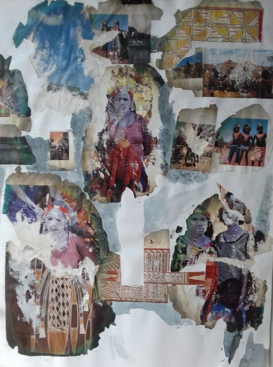 Collages intitolato "quand ils ne serons…" da Yanosky, Opera d'arte originale, Collages
