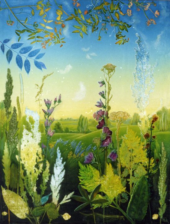 Printmaking titled "Flowers of Sumy reg…" by Anna Sergeeva, Original Artwork