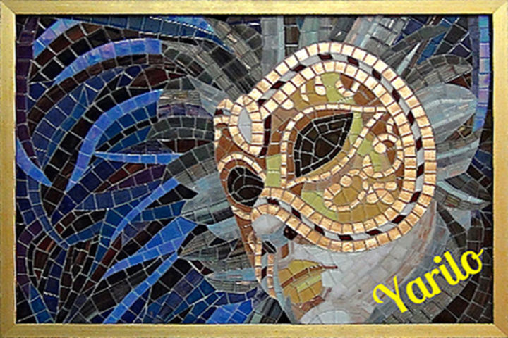Artcraft titled "Аквамарин - mosaic" by Svetlana Lepkova, Original Artwork, Home Décor