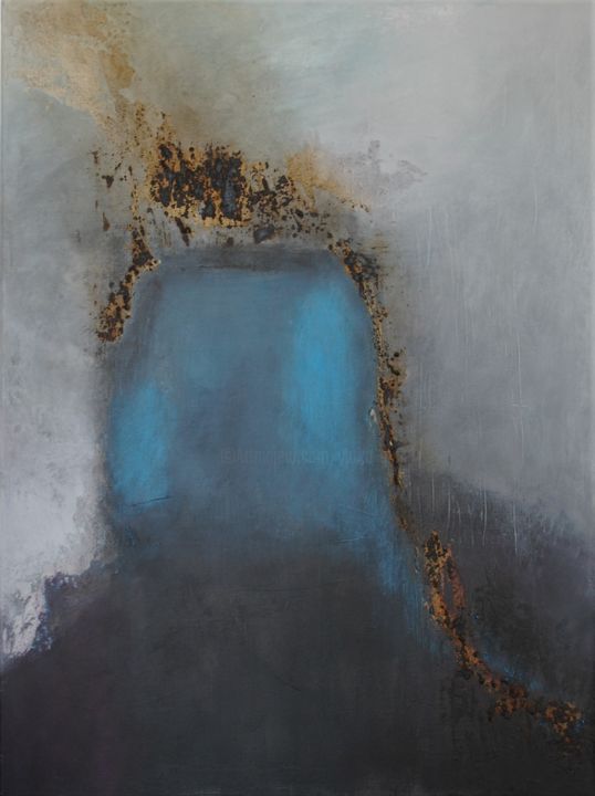 Картина под названием "Rêve bleu" - Yarka Gumy, Подлинное произведение искусства