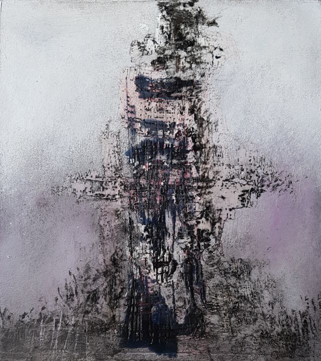 Peinture intitulée "La tour" par Yarka Gumy, Œuvre d'art originale