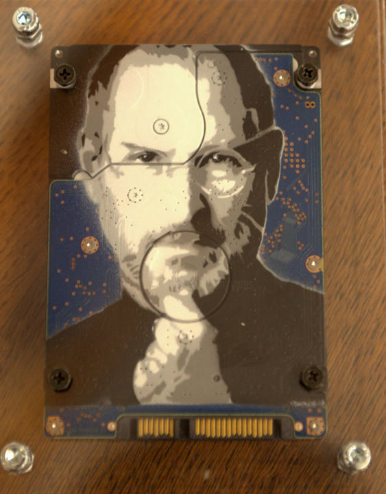 Arts numériques intitulée "Steve Jobs" par Yarps, Œuvre d'art originale