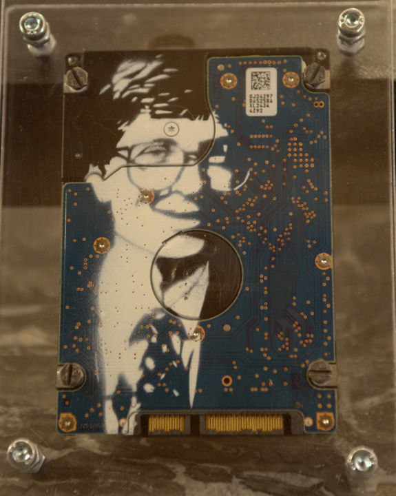 Digitale Kunst mit dem Titel "Bill Gates" von Yarps, Original-Kunstwerk