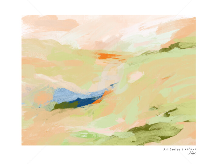 "Abstract landscape" başlıklı Dijital Sanat Yasemin Inan tarafından, Orijinal sanat, Dijital Resim