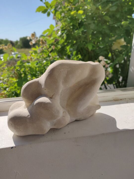 Sculpture intitulée "Alcatraz" par Yaska, Œuvre d'art originale, Pierre