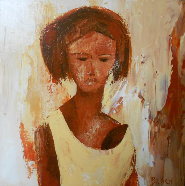 Peinture intitulée "LA MATERNITE" par Bloch, Œuvre d'art originale, Acrylique