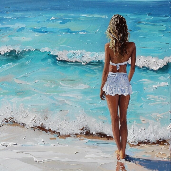 Pintura intitulada "Summer in Cancun" por Yass, Obras de arte originais, Acrílico