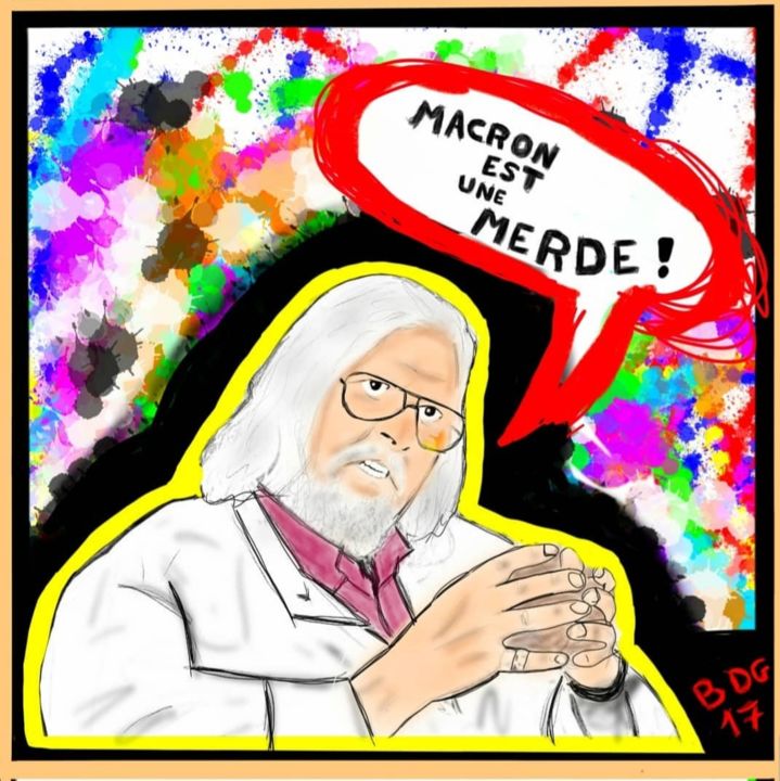 Digital Arts titled "Professeurs didier…" by Yassine Bdg, Original Artwork, Digital Painting