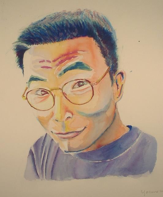 Pintura titulada "Self Portrait #3" por Yasuro Kawata, Obra de arte original