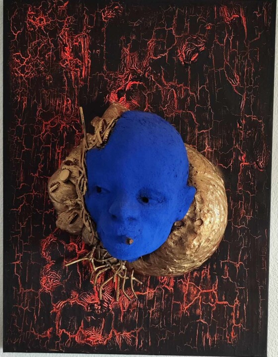 Γλυπτική με τίτλο "MA LIFE" από Yavo, Αυθεντικά έργα τέχνης, Ακρυλικό