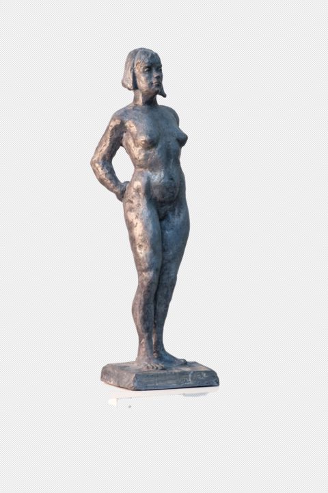 Sculpture titled "Hommage à Degas" by Ybah, Original Artwork, Resin